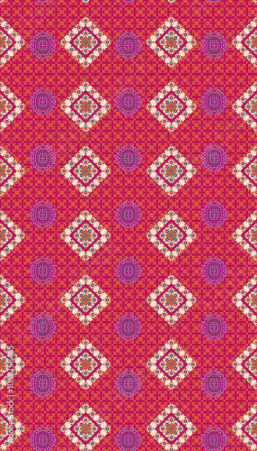 Obraz na płótnie seamless beautiful wallpaper cards all over design floral leaf vintage ornament Victorian ethnic geometric print paisley w salonie