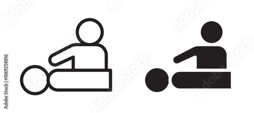 Massage vector icon.