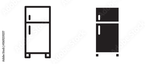 Fridge liner icon vector set.