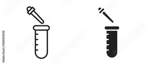 Chemical test vector icon.