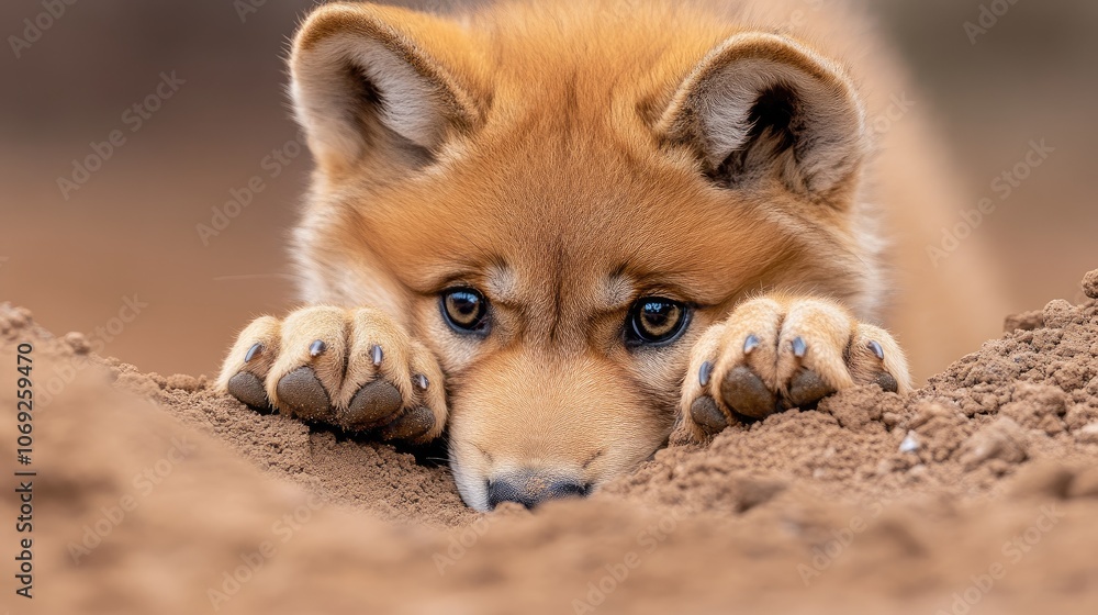 A gentle wolf resting on the ground with vibrant colors and natural lighting showcasing its pure essence in the wild A gentle wolf resting on the ground with vibrant colors and natural lighting showcasing its pure essence in the wild