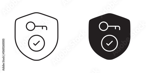 Two-Factor Authentication Icon with Shield and Lock, Representing Enhanced Security, Secure Logins, and Fraud Prevention