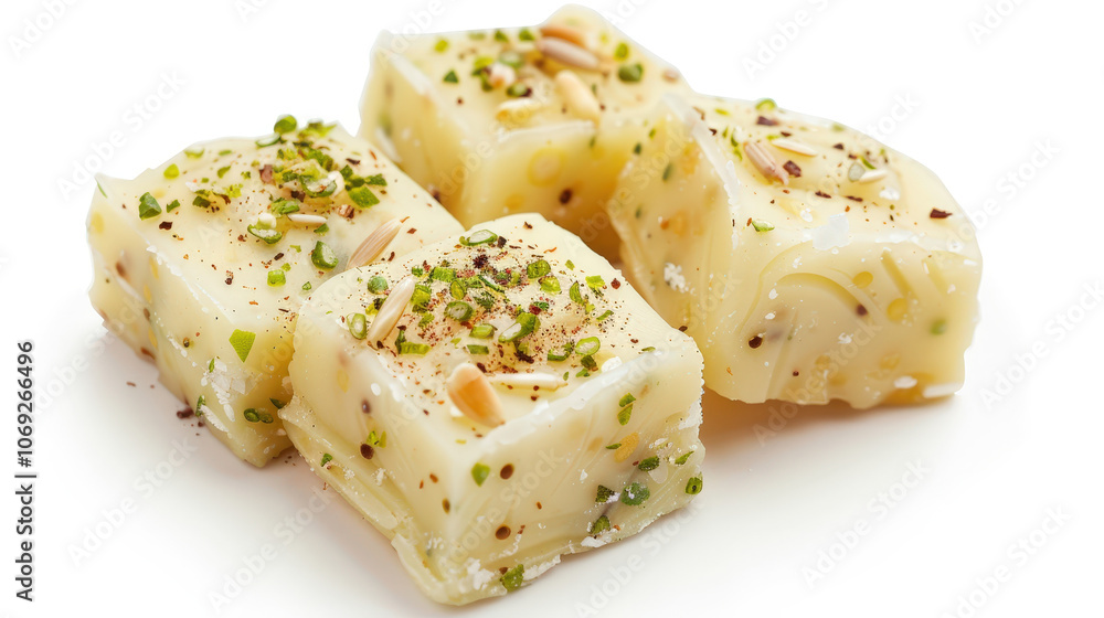 barfi indian sweet food dessert on white background barfi indian sweet food dessert on white background