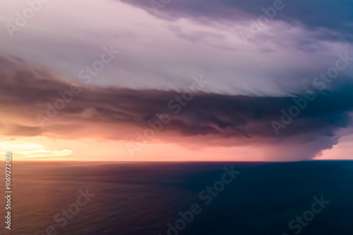 sunset over the sea