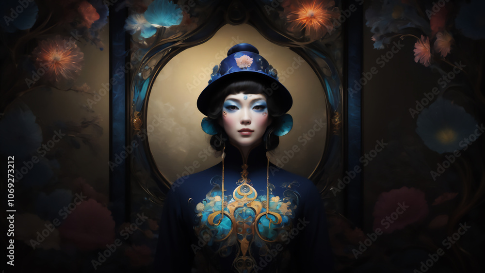 Fototapeta premium ダークサイドからの使者 AI画像 ジェネレーティブAI