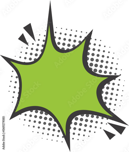 Sticker comic halftone