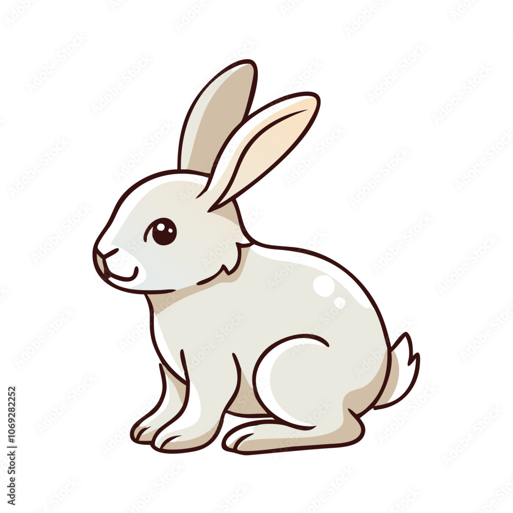 Cartoon Illustration of a Cute Sitting Rabbit, Charming cartoon illustration of a sitting rabbit with soft colors, perfect for Easter themes, kids' content, or animal illustrations.
Cartoon Illustration of a Cute Sitting Rabbit, Charming cartoon illustration of a sitting rabbit with soft colors, perfect for Easter themes, kids' content, or animal illustrations.