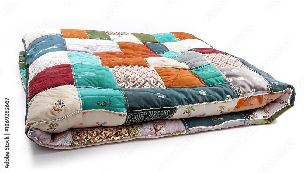 Quilt or comforter Patch or pieced work is a form of needlework that involves sewing together pieces of fabric into a larger design based on repeating patterns built up with different fabric shapes Quilt or comforter Patch or pieced work is a form of needlework that involves sewing together pieces of fabric into a larger design based on repeating patterns built up with different fabric shapes
