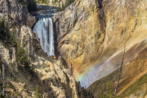 waterfall in Yellowstone