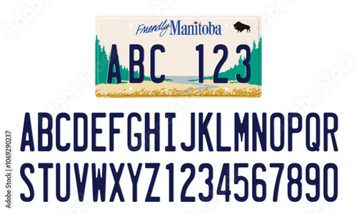 Manitoba License Plate Template 