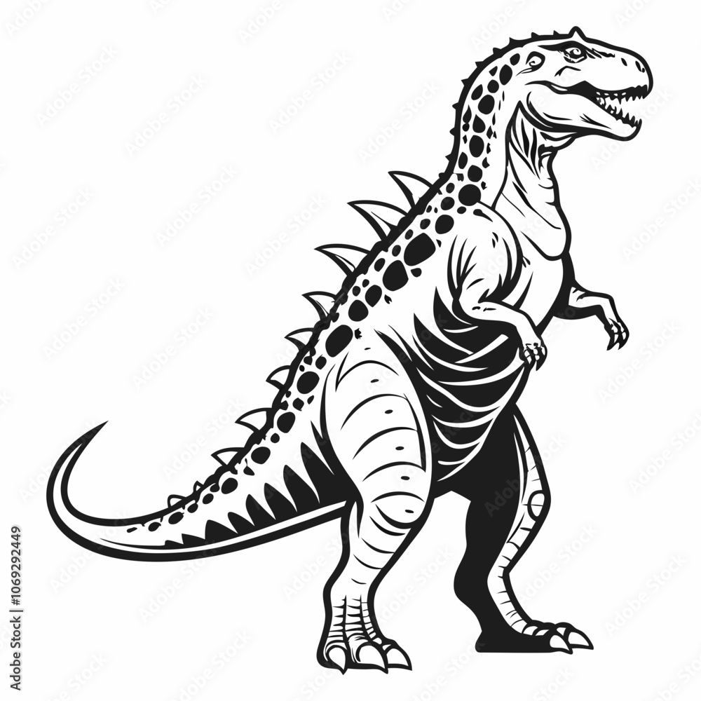 Fototapeta premium illustration of a dinosaur
