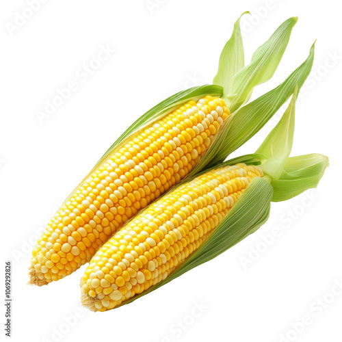 Wallpaper Mural Fresh corn on the cob with green husks displayed Torontodigital.ca