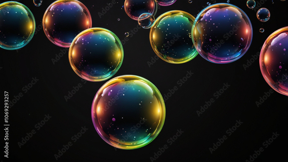 bubbles on black bubbles on black
