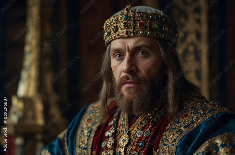 Obraz premium King Herod is in his palace. Bible stories.