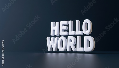 Greeting the world with a friendly message photo