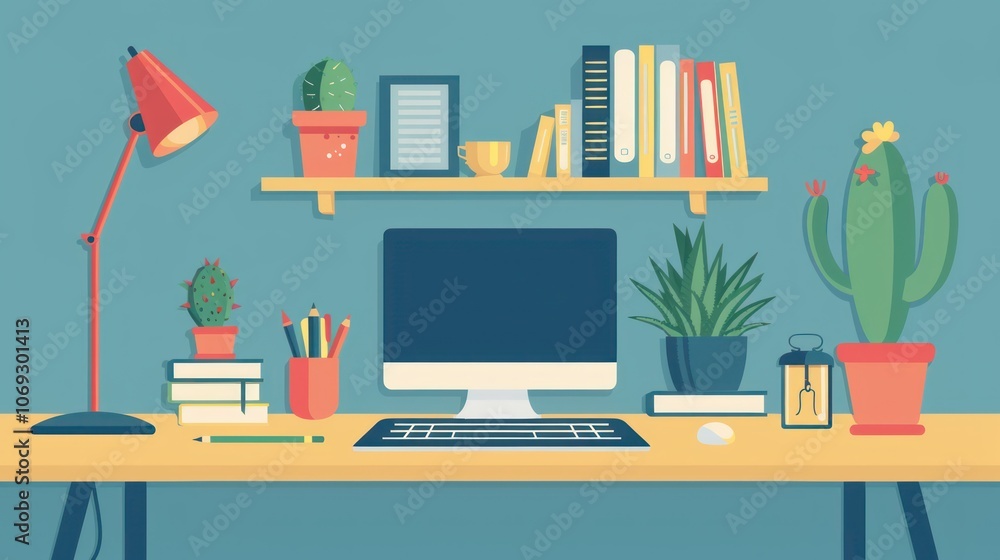 Modern Home Office Workspace Modern Home Office Workspace