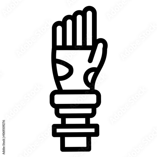 Bionic Limb vector icon style