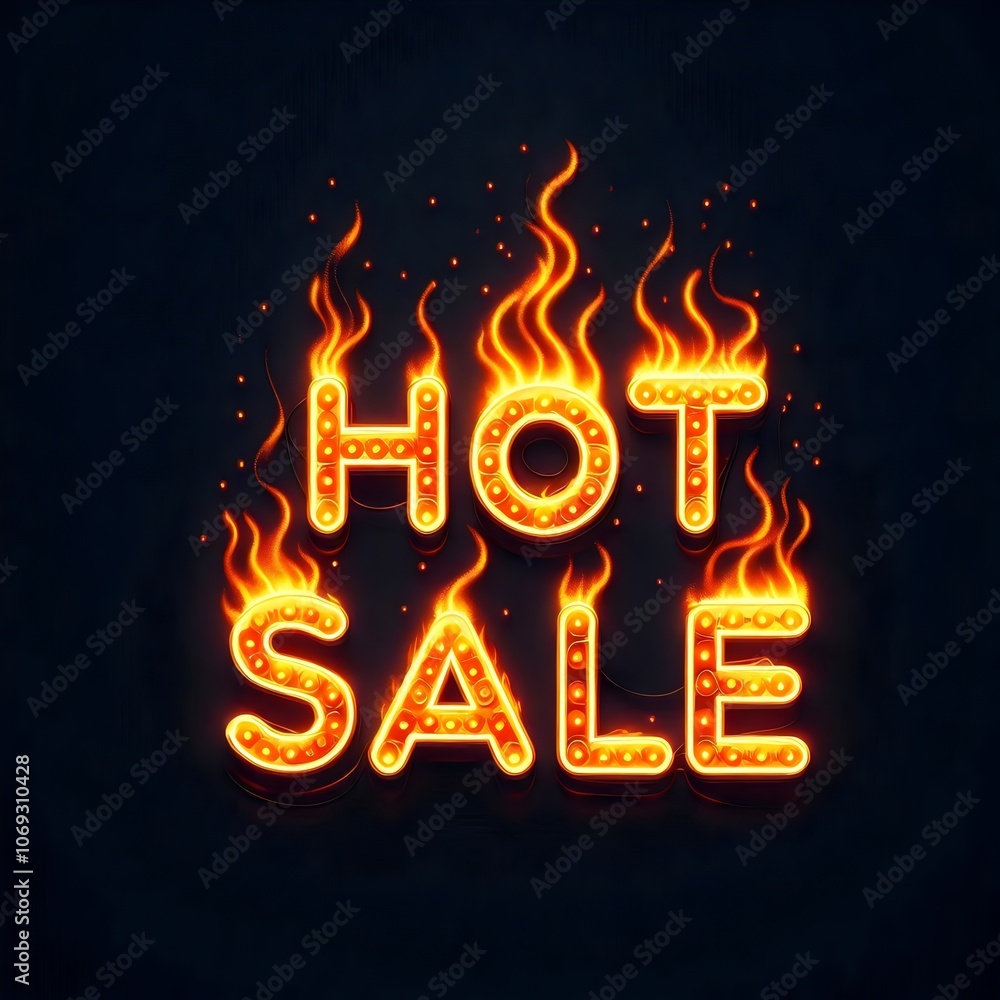 hot sale text in form of burning letters isolated on white background hot sale text in form of burning letters isolated on white background