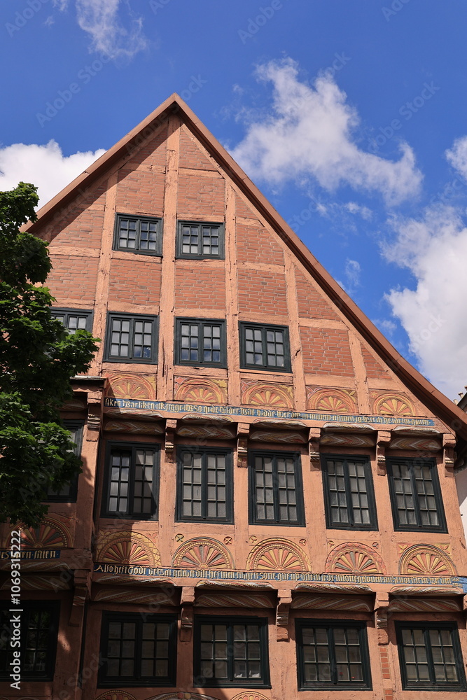 Historisches Gebäude in der Altstadt von Stadthagen in Niedersachsen