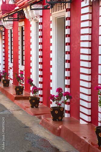 Panaji, Goa, India. Beautiful streets of Panaji.