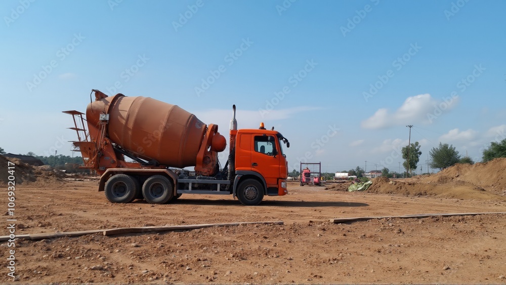 Fototapeta premium truck in the desert