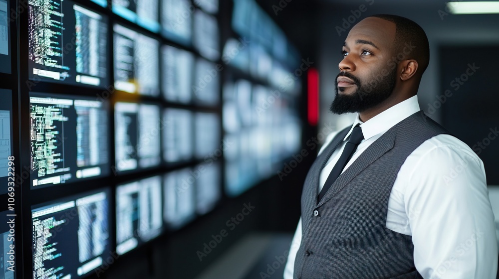 Executive Analyzing New Technology Solutions Executive Analyzing New Technology Solutions