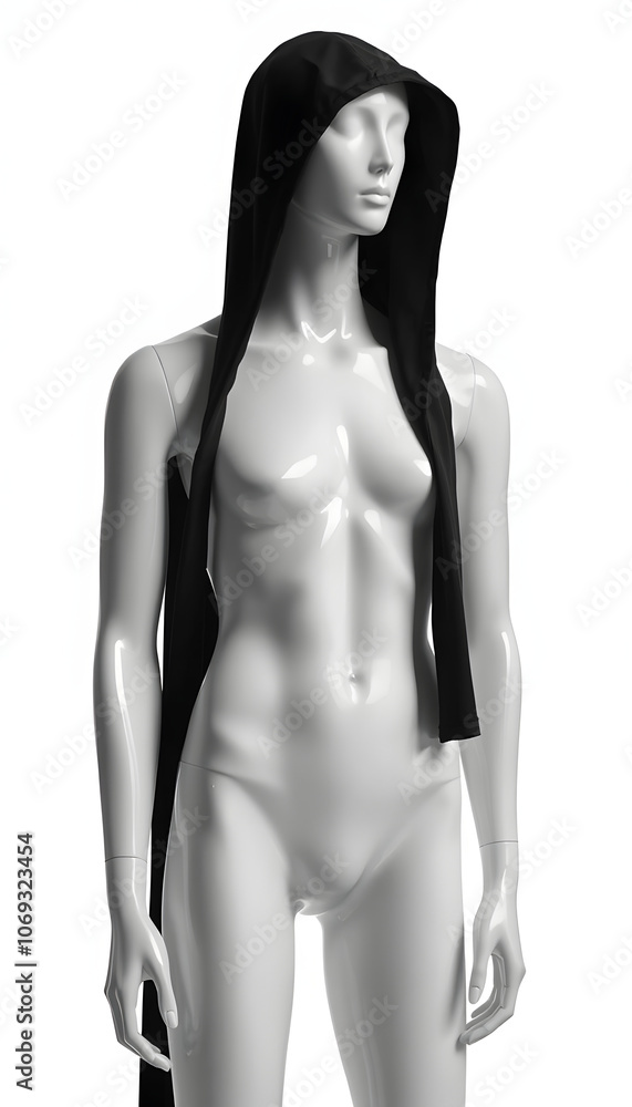 Mannequin isolated with white highlights, png Mannequin isolated with white highlights, png