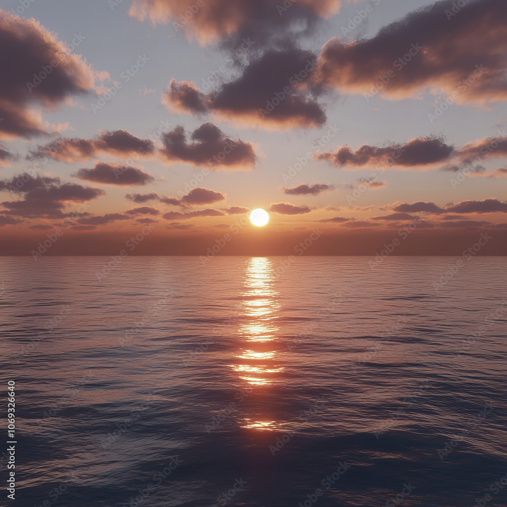 Obraz premium sunset over the sea