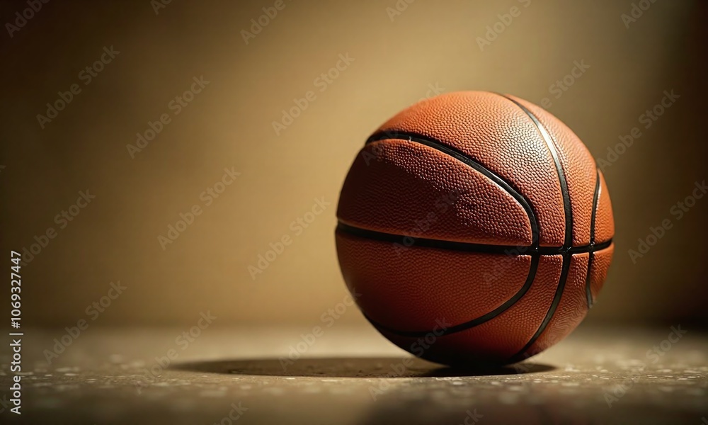 Basketball dramatic lighting dark background moody atmosphere textured Basketball dramatic lighting dark background moody atmosphere textured