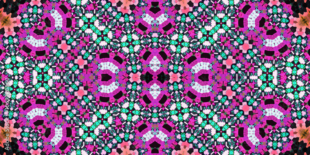 Seamless abstract pattern. The texture of the pattern is symmetrical. Endless pattern Seamless abstract pattern. The texture of the pattern is symmetrical. Endless pattern