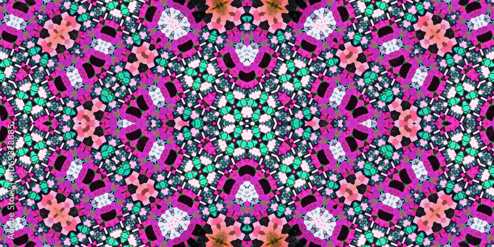 Seamless abstract pattern. The texture of the pattern is symmetrical. Endless pattern Seamless abstract pattern. The texture of the pattern is symmetrical. Endless pattern