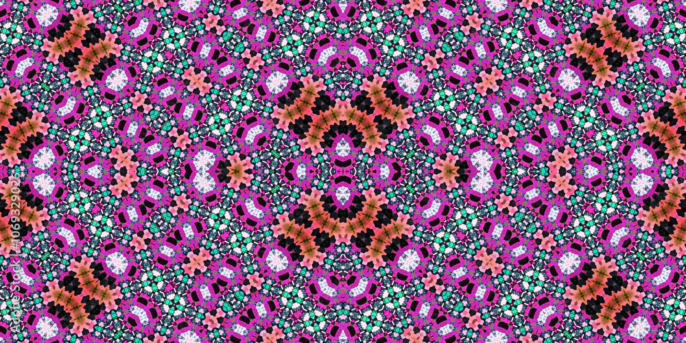 Seamless abstract pattern. The texture of the pattern is symmetrical. Endless pattern Seamless abstract pattern. The texture of the pattern is symmetrical. Endless pattern