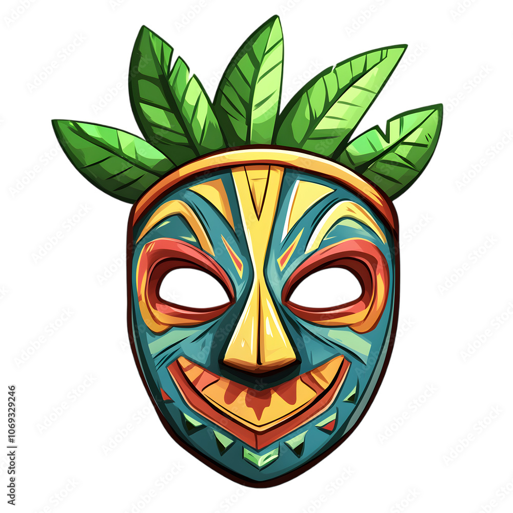 Mystic Jungle Mask with Leaf Crown Mystic Jungle Mask with Leaf Crown