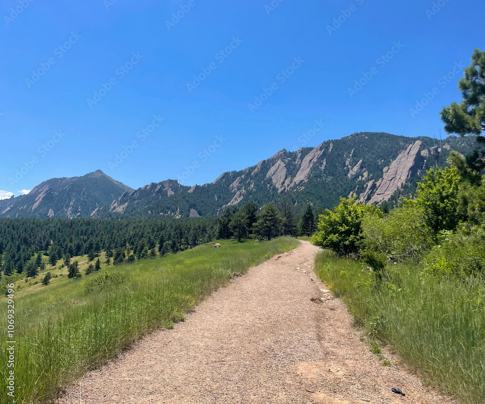 Fototapeta premium Boulder Colorado Flatiron Mountains 