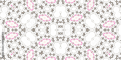 Wallpaper Mural Seamless abstract pattern. The texture of the pattern is symmetrical. Endless pattern Torontodigital.ca