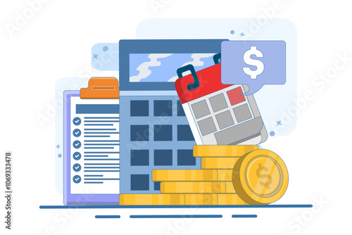 payroll concept, payroll, accounting, payroll, schedule, wallet, financial administration. calculating and filling pay slips and payroll reports. business accounting, organization and audit.