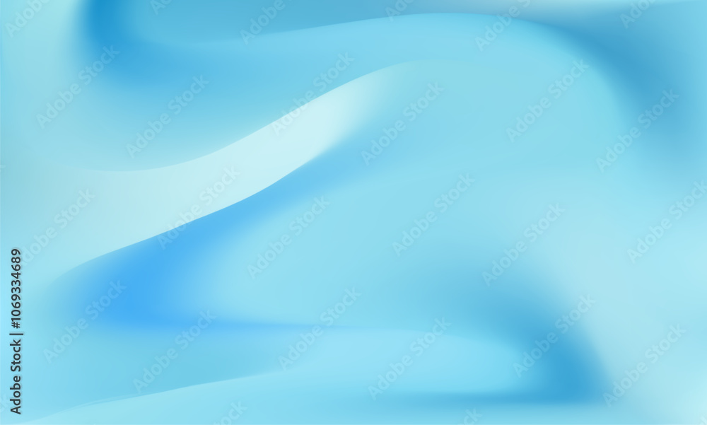 Naklejka premium Abstract Blue Gradient Background. Smooth fluid waves