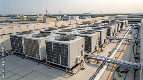 Office air conditioning rooftop HVAC units for large building
