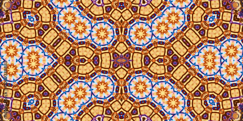 Seamless abstract pattern. The texture of the pattern is symmetrical. Endless pattern Seamless abstract pattern. The texture of the pattern is symmetrical. Endless pattern