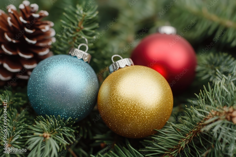 Decorative ornaments on a tree trunk Decorative ornaments on a tree trunk