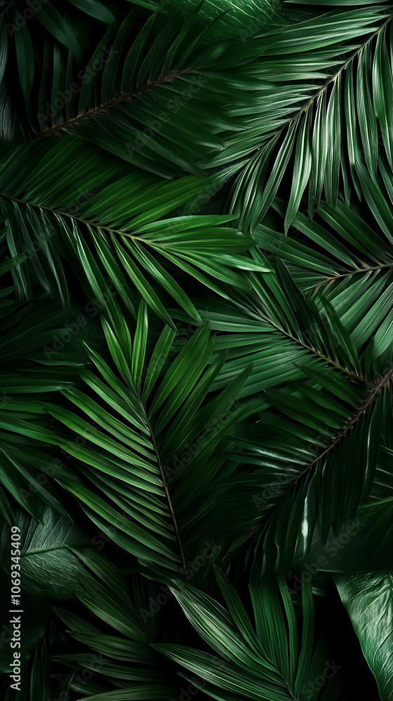 Lush Green Tropical Leaves Background Texture Lush Green Tropical Leaves Background Texture