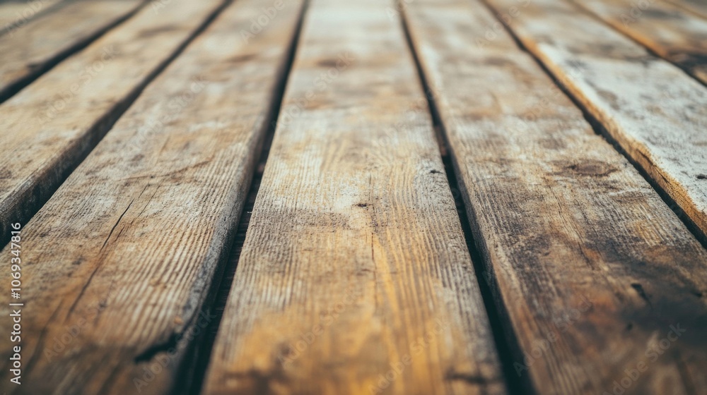 Close-up shot of a wooden floor with a blurry background Close-up shot of a wooden floor with a blurry background