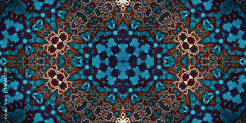 Seamless abstract pattern. The texture of the pattern is symmetrical. Endless pattern