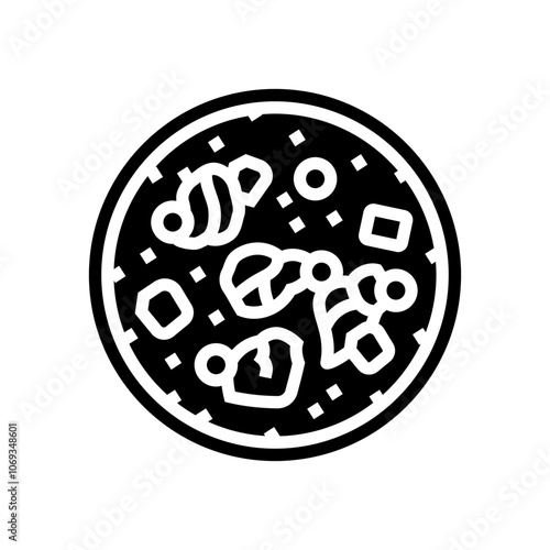 chowder fish glyph icon vector. chowder fish sign. isolated symbol illustration