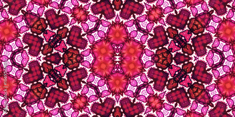Obraz premium Seamless abstract pattern. The texture of the pattern is symmetrical. Endless pattern