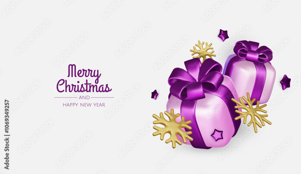 Merry christmas greeting card vector poster. Christmas elegant invitation template with xmas balls, xmas tree and snowflakes. Vector illustration holiday season greeting Merry christmas greeting card vector poster. Christmas elegant invitation template with xmas balls, xmas tree and snowflakes. Vector illustration holiday season greeting