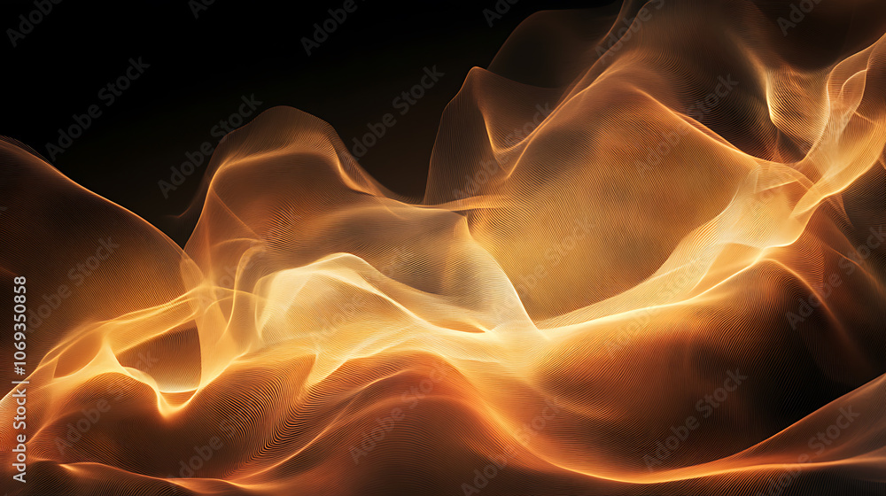 Obraz premium abstract light shaped wave background
