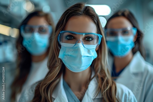 Dedicated Healthcare Professionals in Protective Gear