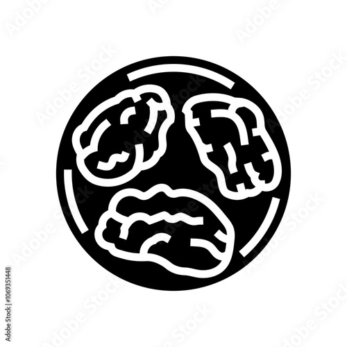tempura fish glyph icon vector. tempura fish sign. isolated symbol illustration