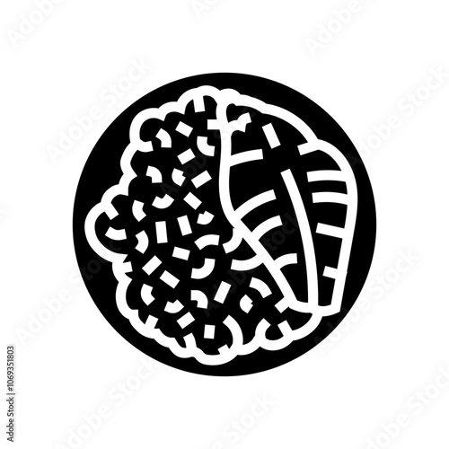 risotto fish glyph icon vector. risotto fish sign. isolated symbol illustration